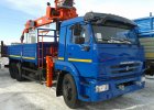 Бортовой автомобиль камаз 65117 с кму канглим г/п 7т